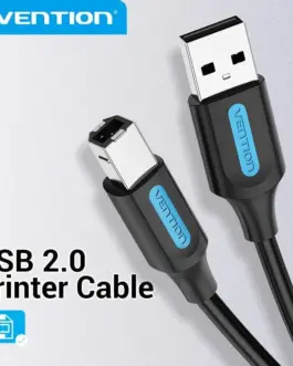 Alternative view of Vention Кабел USB 2.0 A Male to B Male, Black 1.5m - COQBG