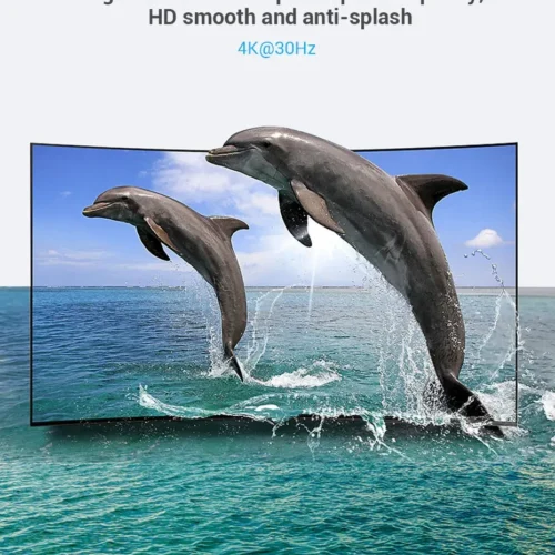 Alternative view of Vention адаптер Adapter DisplayPort M / HDMI F - 4K, Black - HBPB0