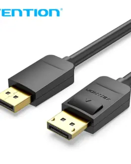 Vention Кабел Cable - Display Port v1.2 DP M / M Black 4K 1.5M - HACBG