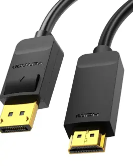 Alternative view of Vention кабел Cable DisplayPort to HDMI 3.0m - 4K, Gold Plated - HAGBI