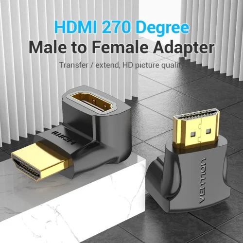 Alternative view of Vention Адаптер Adapter HDMI Right Angle 270 Degree M/F - AINB0