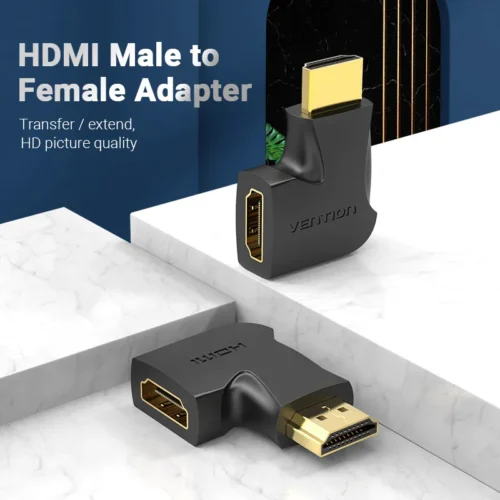 Alternative view of Vention Адаптер Adapter HDMI Vertical Flat 90 Degree M/F - AIPB0