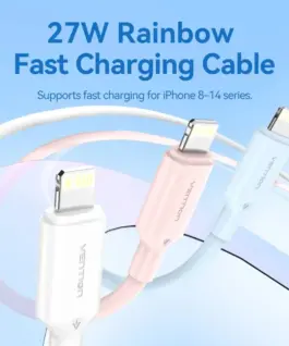 Alternative view of Vention кабел Cable USB 2.0 Type-C to Lighting 1m White - LAKWF