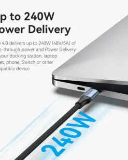 Alternative view of Vention кабел USB4.0 Type-C/Type-C 40Gbps, 240W 1m - TAVHF