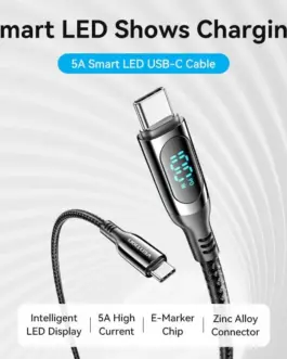 Alternative view of Vention кабел USB2.0 Type-C/Type-C 100W 1.2m - TAYBAV
