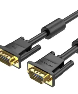 Alternative view of Vention Кабел за монитор Cable VGA HD15 M / M 1.5m Gold Plated, 2 Ferrites - DAEBG