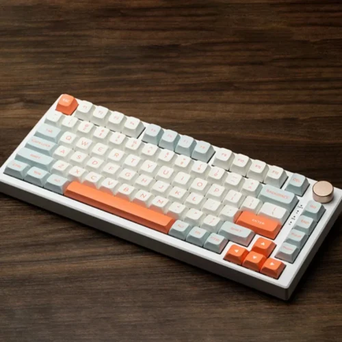 VGN професионална геймърска механична клавиатура Professional Gaming Mechanical Keyboard N75 RGB Jelly Orange – Power Silver Switches