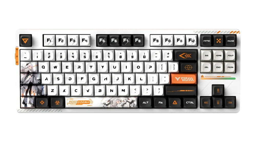 VGN професионална безжична геймърска механична клавиатура Wireless Professional Gaming Mechanical Keyboard - V87 PRO Diana - Aniya Switches BT5.0