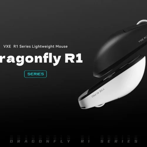 Alternative view of VXE професионална геймърска мишка Wireless Gaming Mouse Dragonfly R1 SE+ - Huano Blue Glow V2, Black
