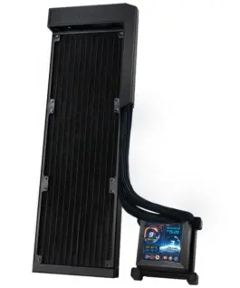 Охладител за процесор Lian Li HydroShift LCD 360 Fanless RGB - Черен