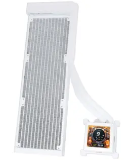 Охладител за процесор Lian Li HydroShift LCD 360 Fanless RGB - Бял