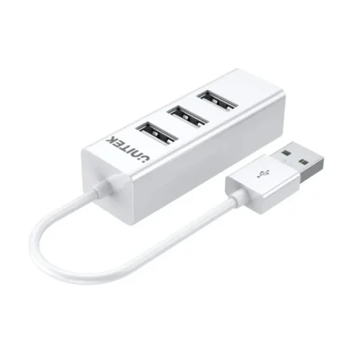 Alternative view of Unitek хъб USB 2.0 HUB 4 port White - Y-2146