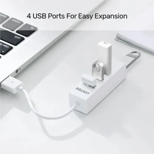 Unitek хъб USB 2.0 HUB 4 port White – Y-2146