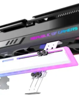 Държач за графична карта EZDIY-FAB ARGB - Бял