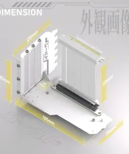 Alternative view of Брекет за вертикален монтаж на GPU EZDIY-FAB PCIe 4.0 Riser Cable 90°