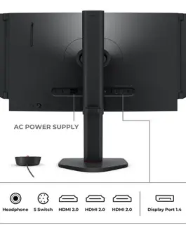 Alternative view of Монитор ZOWIE XL2566 Plus 400Hz DyAc, TN, 24.1inch, Wide, Full HD, HDMI, DP, Черен