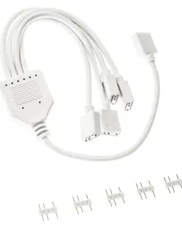 Alternative view of Кабел Kolink ARGB 1-4 Сплитер - 30 cm Бял