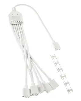 Alternative view of Кабел Kolink ARGB 1-6 Сплитер - 30 cm Бял