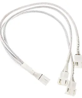 Alternative view of Кабел Kolink PWM 1-3 Сплитер - 35 cm, оплетен, Бял