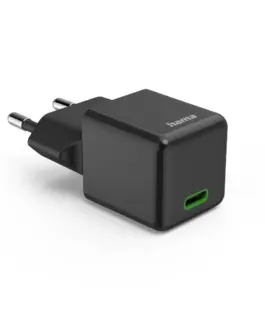 Alternative view of HAMA Бързо мини зарядно 220V, USB-C, PD/Qualcomm, 25 W, черен