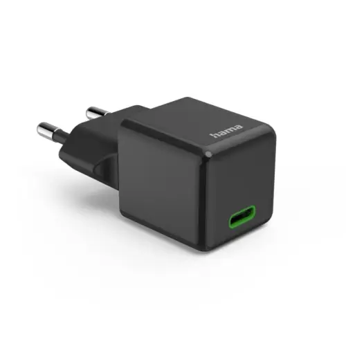 Alternative view of HAMA Бързо мини зарядно 220V, USB-C, PD/Qualcomm, 25 W, черен