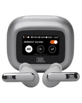 Блутут слушалки-тапи JBL Live Beam 3 - Сребрист