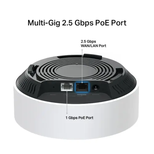Alternative view of Безжична Wi-fi 6 Mesh система TP-Link Deco X50-PoE(3-pack) AX3000