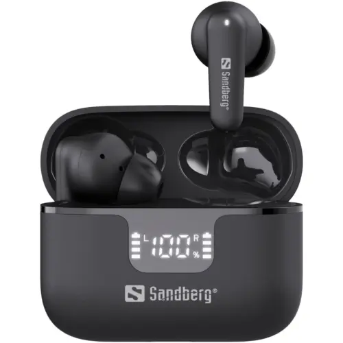 Alternative view of СЛУШАЛКИ SANDBERG Wireless Earbuds ANC+ENC - Black - PN 126-52