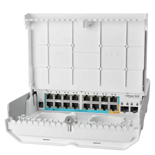 18-портов външен комутатор MikroTik netPower 15FR
