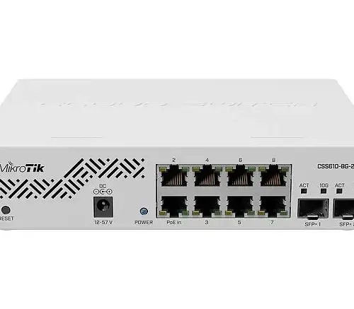 Alternative view of Комутатор MikroTik Cloud Smart Switch CSS610-8G-2S+IN