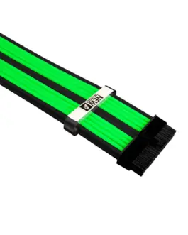 1stPlayer комплект удължителни кабели Custom Modding Cable Kit Black/Green - ATX24P EPS PCI-e -