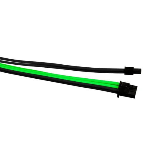 Alternative view of 1stPlayer комплект удължителни кабели Custom Modding Cable Kit Black/Green - ATX24P, EPS, PCI-e - BGE-001