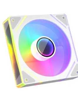 Alternative view of 1stPlayer вентилатор Fan 120mm FC7-WH - Infinity Mirror ARGB - White