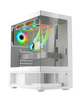 1stPlayer кутия Case ATX - MIKU Mi7-A White - Reversed fans included