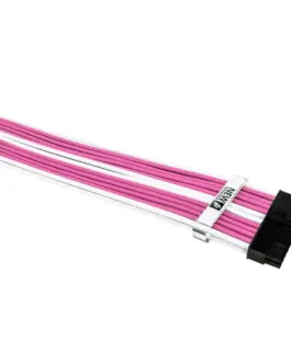 1stPlayer комплект удължителни кабели Custom Modding Cable Kit Pink/White - ATX24P EPS PCI-e -