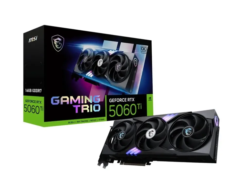 MSI видео карта GeFroce RTX 5060 Ti 16G GAMING TRIO OC