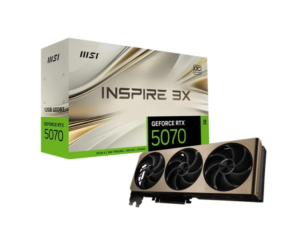 MSI видео карта GeForce RTX 5070 12G INSPIRE 3X OC