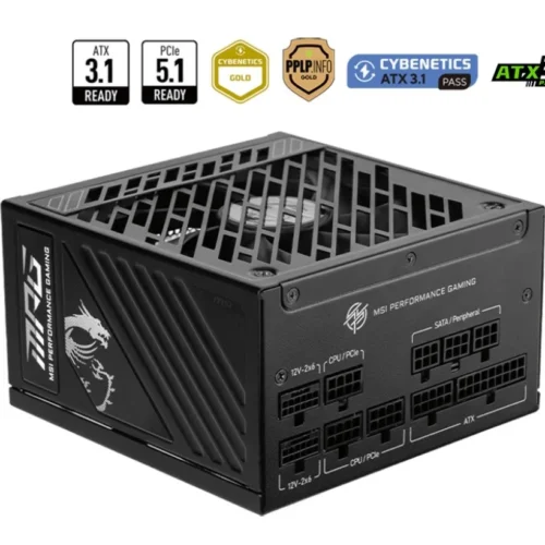 Alternative view of MSI MPG A1000GS PCIE5