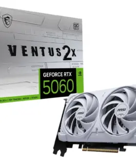 MSI видео карта GeFroce RTX 5060 8G VENTUS 2X OC бял