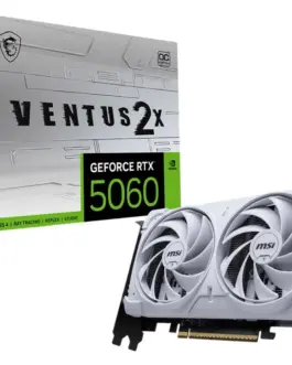 MSI видео карта GeFroce RTX 5060 8G VENTUS 2X OC бял