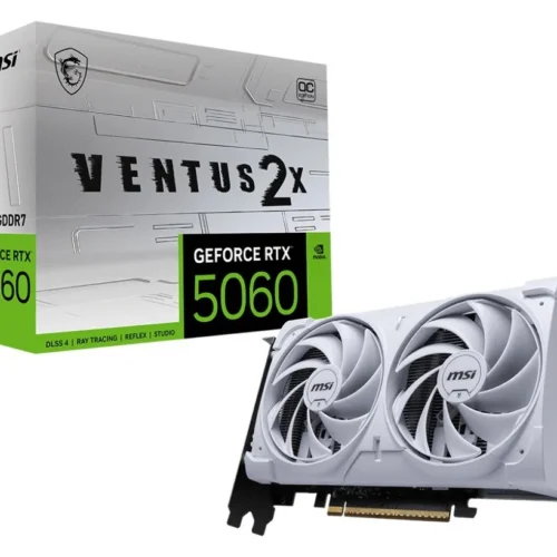 MSI видео карта GeFroce RTX 5060 8G VENTUS 2X OC бял