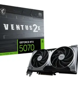MSI видео карта GeForce RTX 5070 12G VENTUS 2X OC GDDR7 192bit HDMI/3DP