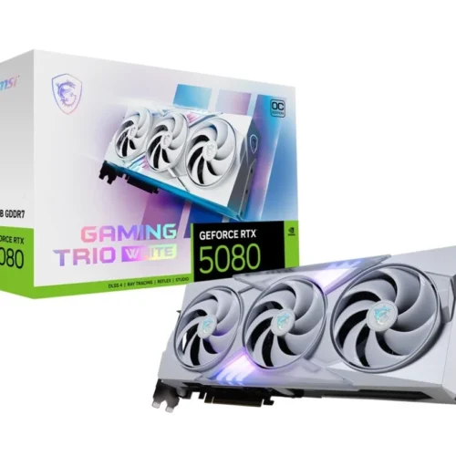 MSI видео карта GeForce RTX 5080 GAMING TRIO OC бял 16G GDDR7 256bit