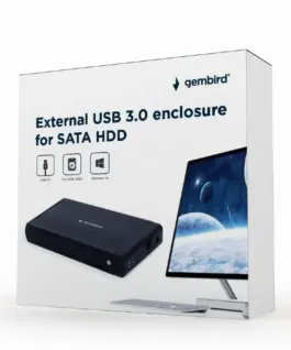 Gembird External housing 3.5 USB 3.0 черен