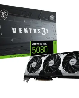MSI видео карта GeForce RTX 5080 VENTUS 3X OC PLUS 16G GDDR7 256bit 3DP/HDMI