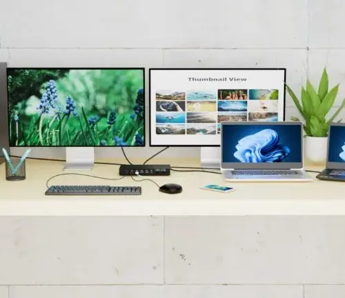 Alternative view of i-tec Stacja dokująca USB-C KVM Dock PRO Three Hosts Dual Video 2x Power Delivery max 92W