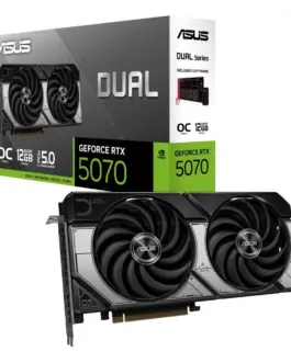 Asus видео карта GeForce RTX 5070 DUAL 12GB GDDR7 192BIT HDMI/3DP
