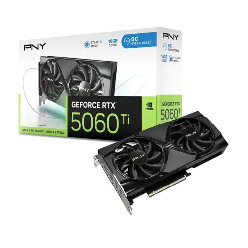 PNY видео карта GeForce RTX 5060 Ti 16GB OC VCG5060T16DFXPB1-O