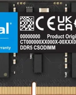 Crucial памет за лаптоп DDR5 CSODIMM 24GB (1*24GB)/6400 CL52
