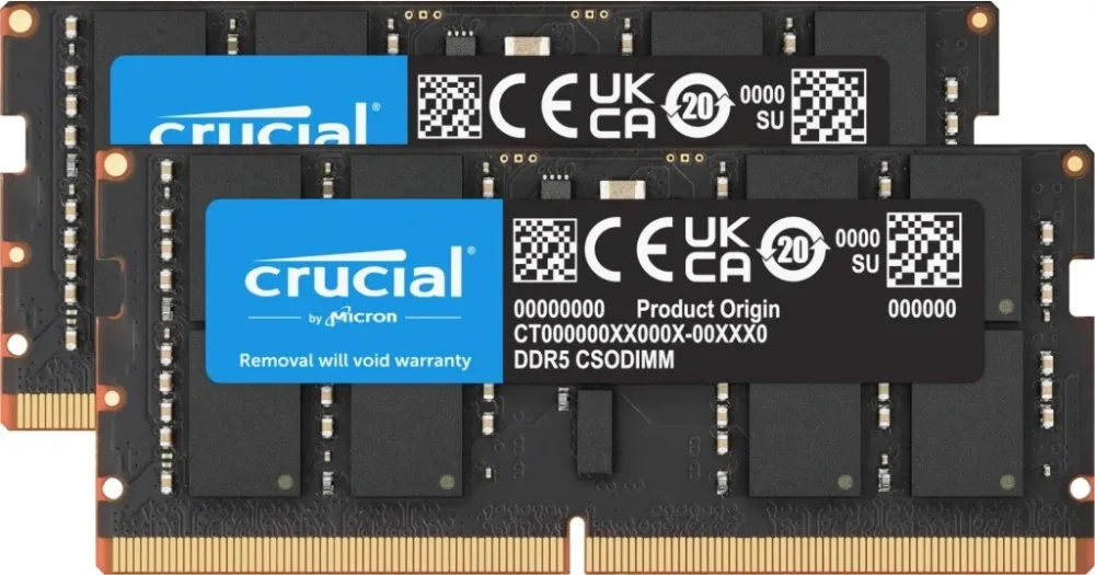 Crucial памет за лаптоп DDR5 CSODIMM 48GB (2*24GB)/6400 CL52